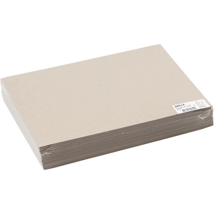Creotime Recycled Cardboard A4 Brown 125 Sheets