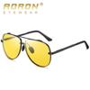 aoron Men's and Women's Polarized Sunglasses, Large-frame Toad Glasses, Sunglasses, Night Vision Driver's Driving Glasses