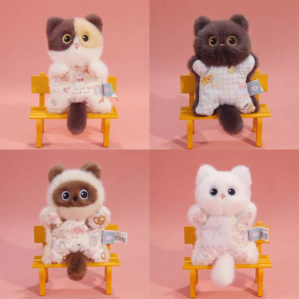 Plush Cat Plushie With Soft Polyester Fiber For Kids And Gift Giving
