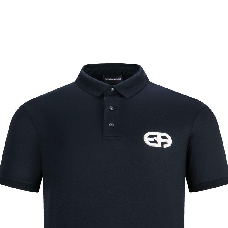 EMPORIO ARMANI Logo patch Button fastening Polo Shirt 8N1FB6-1JUVZ-0920-