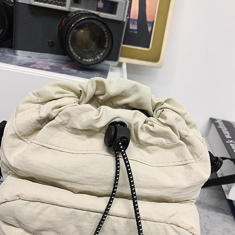 Women's Portable Sports Water Cup Bag Drawstring Nylon Crossbody Mini Mobile Phone Bag