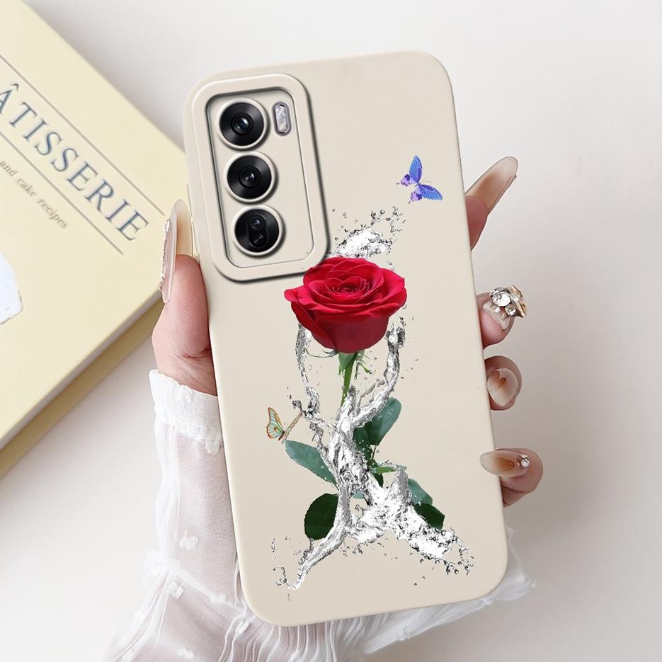 For Oppo Reno 12 Pro Case CPH2629 New Fashion Candy Painted Cover Soft TPU Matte Phone Case For Oppo Reno12 Pro 5G Fundas Bumper