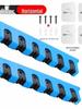 Multi-functional Wall-mounted Fishing Rod Rack - Hole-free Display and Storage