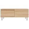  Coffee Table, Sonoma Oak 90x50x36.5 Cm Wood-based Material