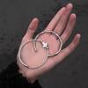 Vintage Cross Charm Bracelet Silver Personality Couple Bracelet Adjustable Titanium Steel Religious Bracelet For Women