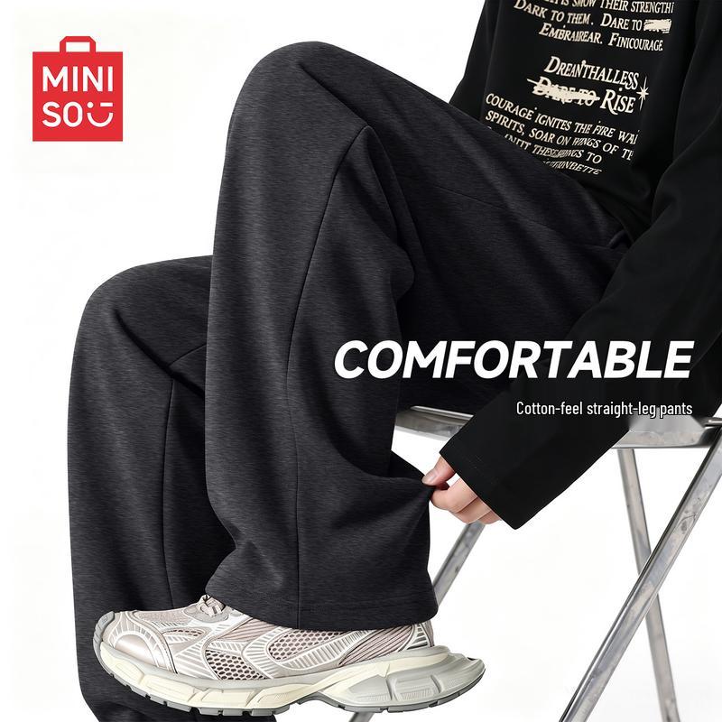 MINISO Men's Relaxed Straight-Leg Casual Pants