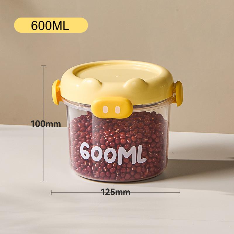 1Pcs Transparent Plastic Spice Jars With Plastic Cartoon Lid Airtight Spice Containers Empty Seasoning Jars For Spice Salt Sugar