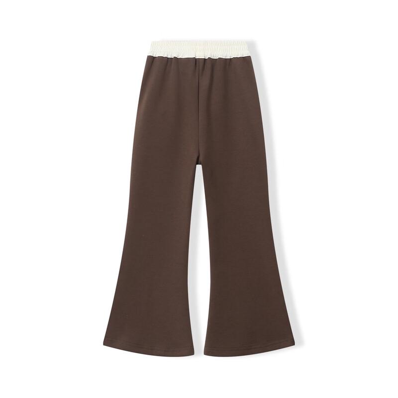 Montagut Girls' High-Waist Flare Casual Trousers