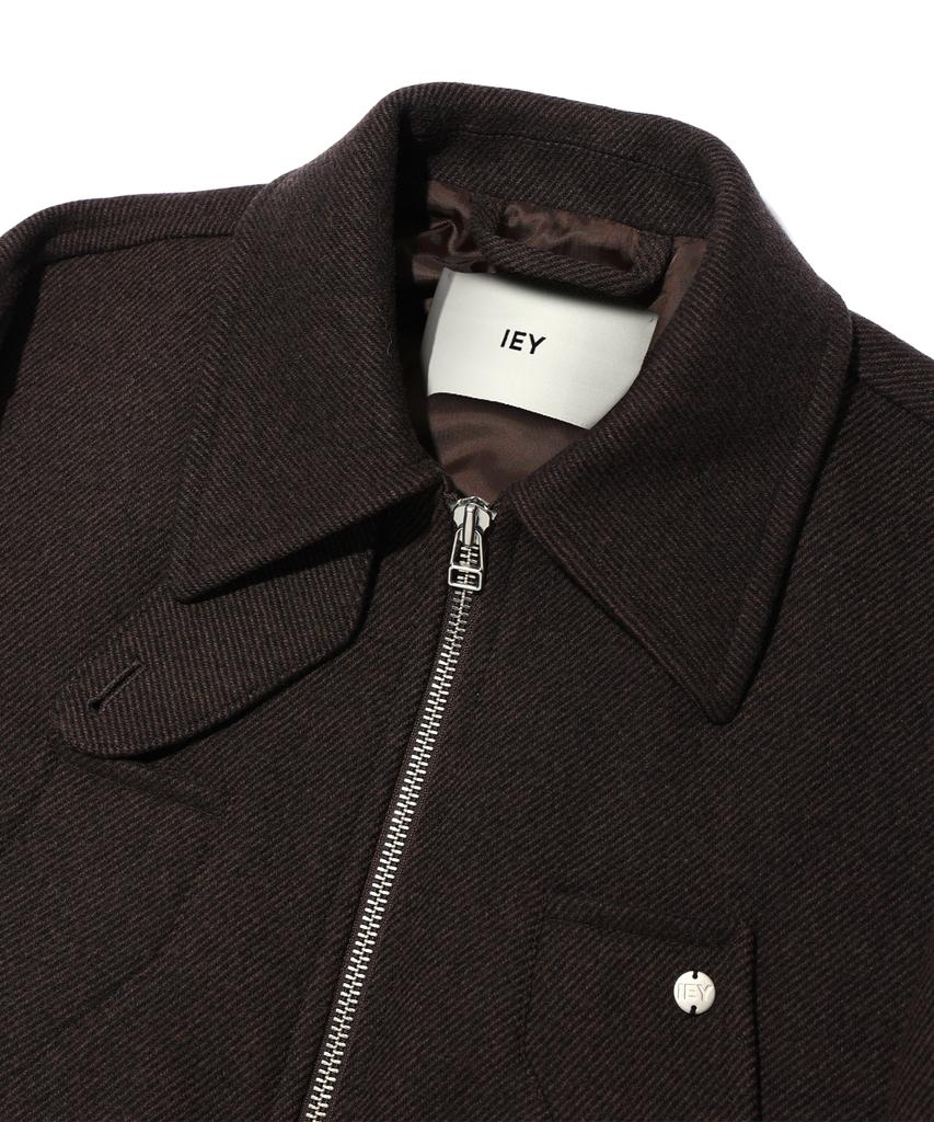 Iey Tap Wool Jacket Brown
