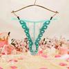 Thin Belt Sexy Mesh Thongs Cotton Crotch Transparent T-Pants Lace Embroidered Panties  Anniversary
