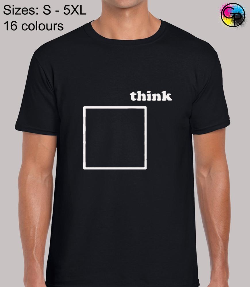

Think Outside The Box Cool Funny Joke Novelty Regular Fit T-Shirt for Men 4XL