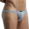 Bikini Taille Légère Peigné Stretch Bas Couleur Unie G-String Slip Homme, Petit, Gris, Coton, Coton, Montante, Sans Étiquette,