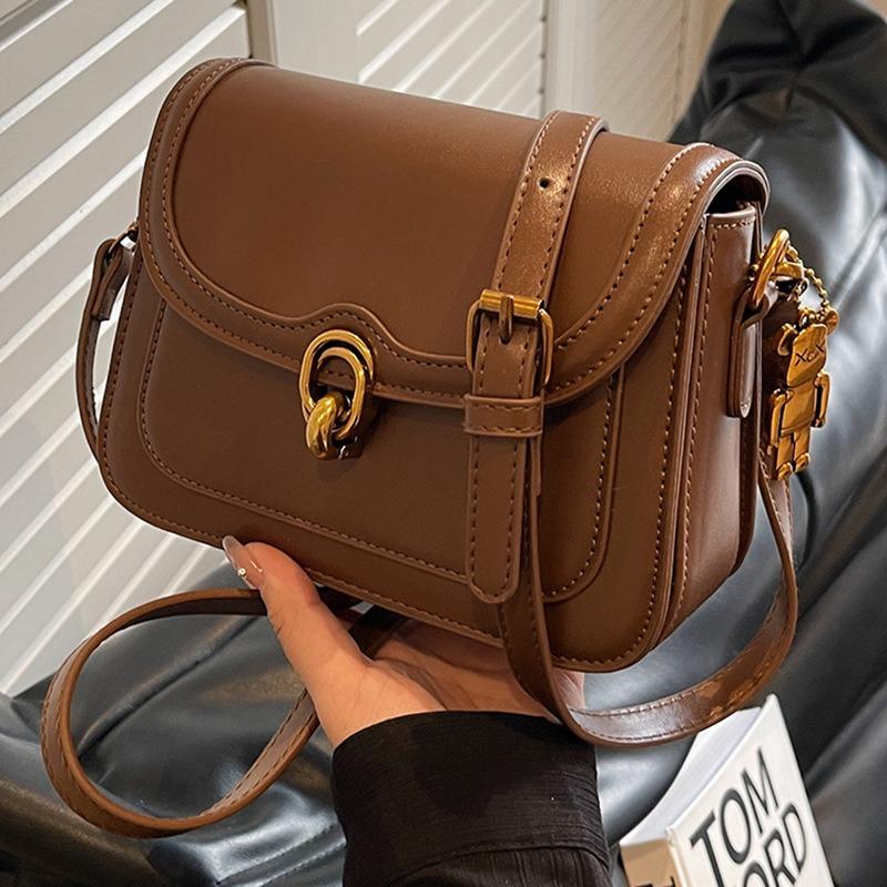 Bag New Autumn and Winter Fashion Women's Bag Crossbody Bag Versatile Retro Tofu Bag One Shoulder Small Square Bag Luggage