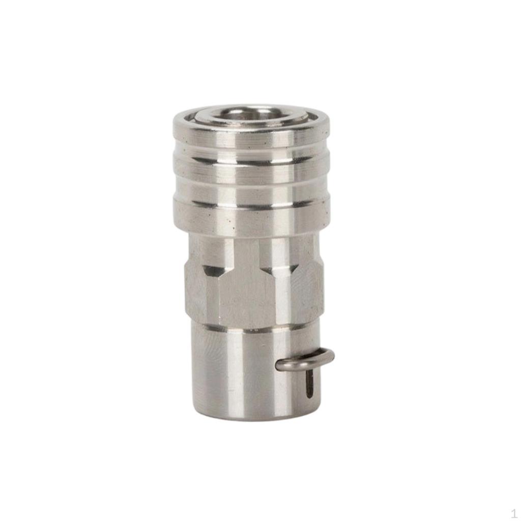 Hose Adapter with Retaining Pin Stainless Steel Pressure Washer Solid Metal PushtoConnect