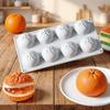 Reusable Orange Shape Cake Mold Non-stick 3D Silicone Mold  DIY Candle Making