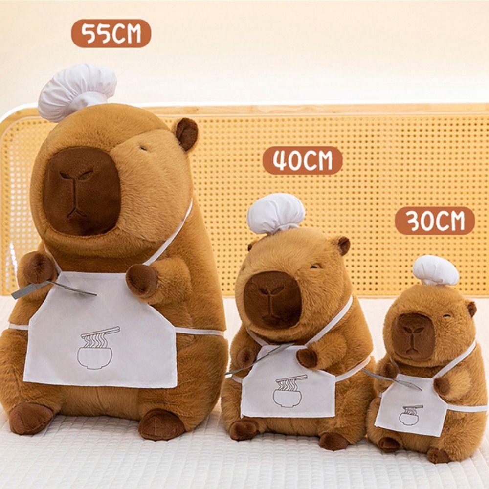 Pot Shovel Capybara Plush Doll Baking Capibara Fluffty Doll Cute Capybara Plush Toy  Christmas Toy