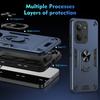 For Xiaomi Redmi 15C 4G (Global) (171mm)/Poco C85 4G (171mm) Case PC+TPU Drop Defend Phone Cover with Ring Kickstand