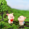 Pig Toy Gift Microlandscape Multiple Poses Resin Material Decoration Desktop