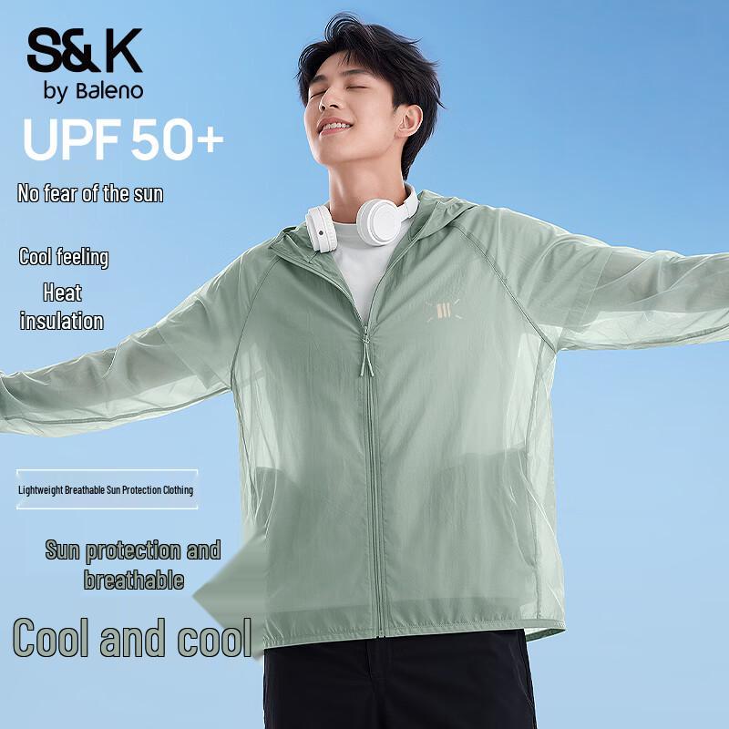 Baleno Men s S&K Ice-Feel Sun Protection Hooded Jacket XL