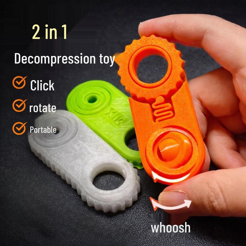 3D Printed Gear Decompression Fun Toy - 5-in-1 Desktop Decoration