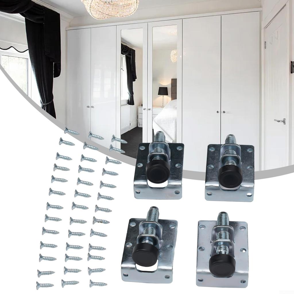 Furniture Levelers Side Mounted Table Feet Wardrobe Adjustable
