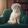 Elastic Band Cat Funny Headpiece Adjustable Pet Cosplay Wigs Cute Pet Afro Wig  Parties