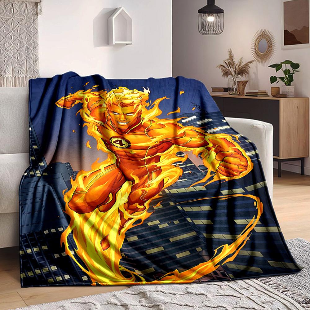 1pc Flash superhero Blanket Lightweight Flannel Throw For Sofa, Bed, Travel, Livingroom, Office, Couch, Chair, And Bed