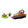 LEGO City Fire Rescue Boat Toy Building Set for Kids Age 5-8 Educational Play Block 60373