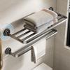 Suction Cup Foldable Bathroom Towel Rack