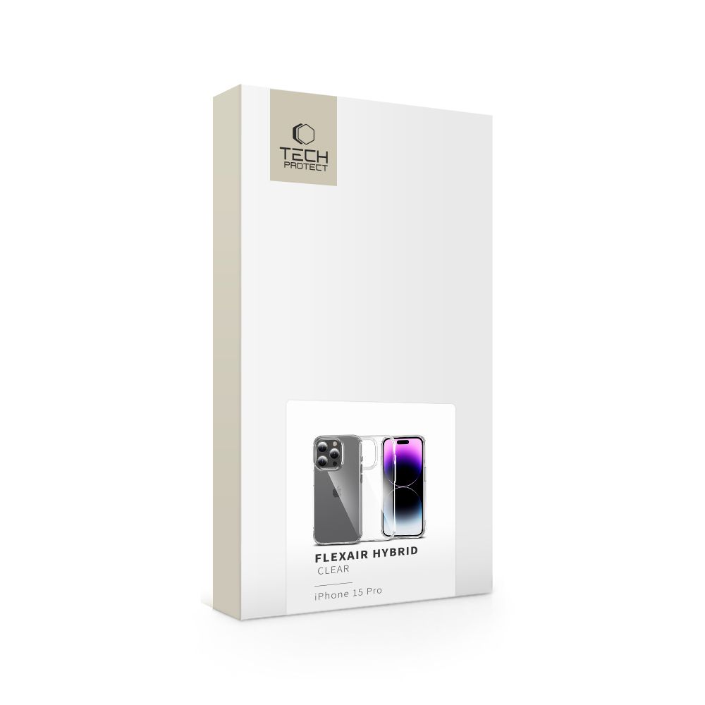 Tech-Protect Flexair Hybrid Iphone 15 Pro Clear