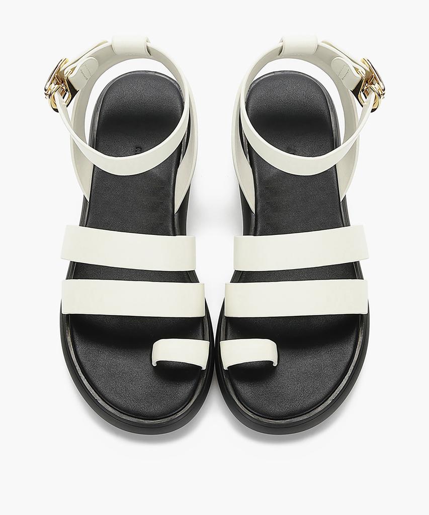 Recur Ecur Signature Chunky Platform Sandals Ivory 1222
