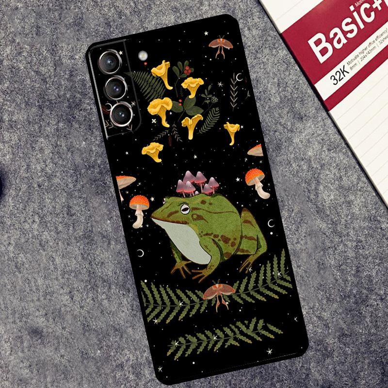 

Винтажный ретро чехол с лягушкой и грибами для Samsung Galaxy S26 S25 S24 Ultra S20 FE S21 S22 S23 Plus S10 S25 FE Чехол Couqe Galaxy S25