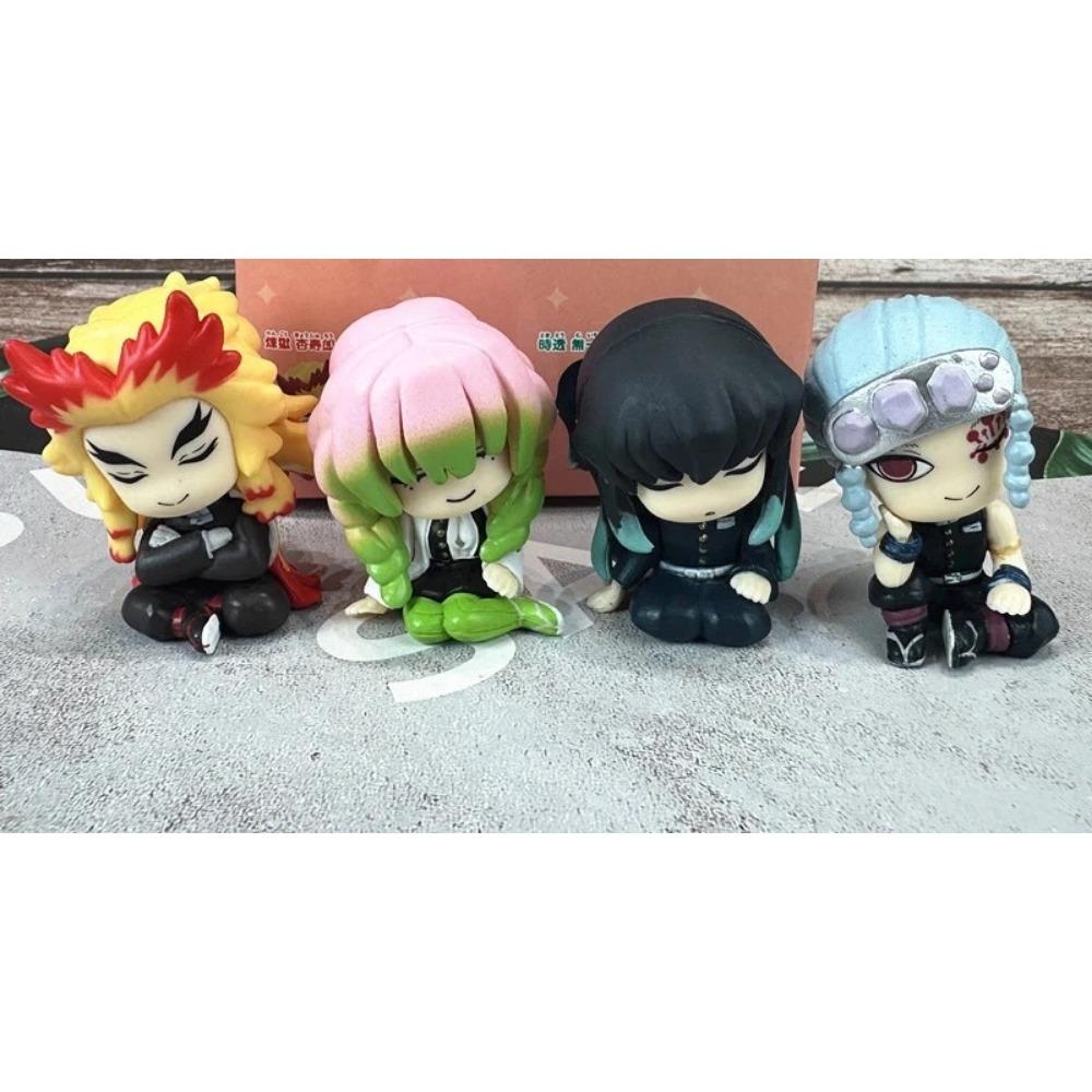 Neu auf Lager Dämon Schulter an Schulter Sitzende Haltung Blind Box Kawaii Kamado Actionfigur Schreibtischdekoration Überraschungsgeschenke für Fans