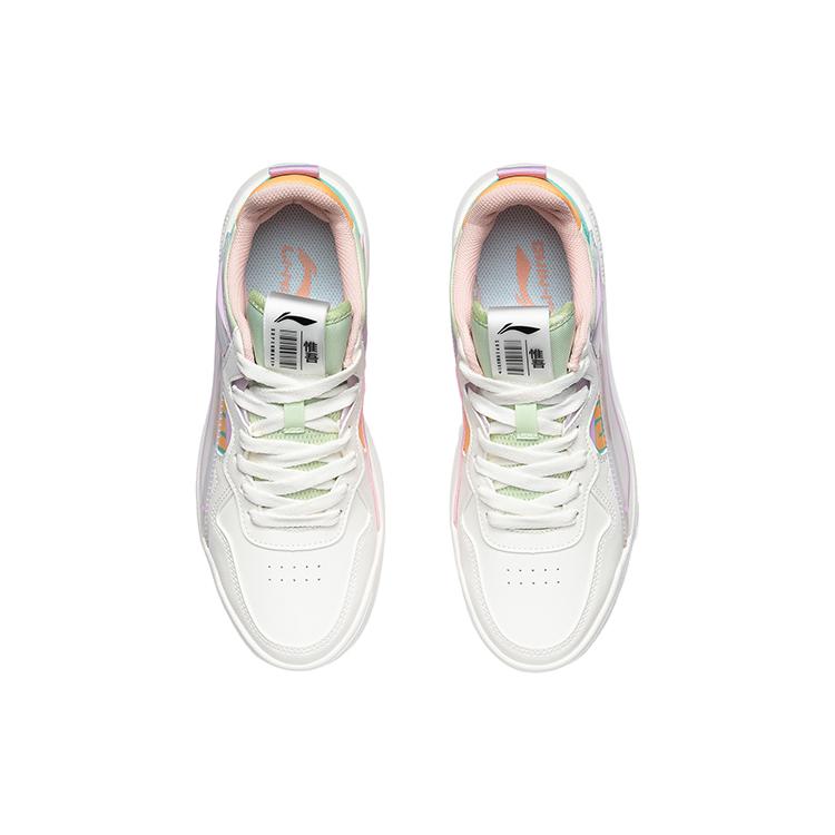 new LiNing Wave Superwave LO Non slip Lightweight Low Top Skateboard Shoes Women's White Purple Green