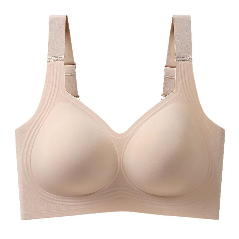Plus-size Wireless Push-up Bra with Soft Jelly Support—lightweight Seamless and Comfortable