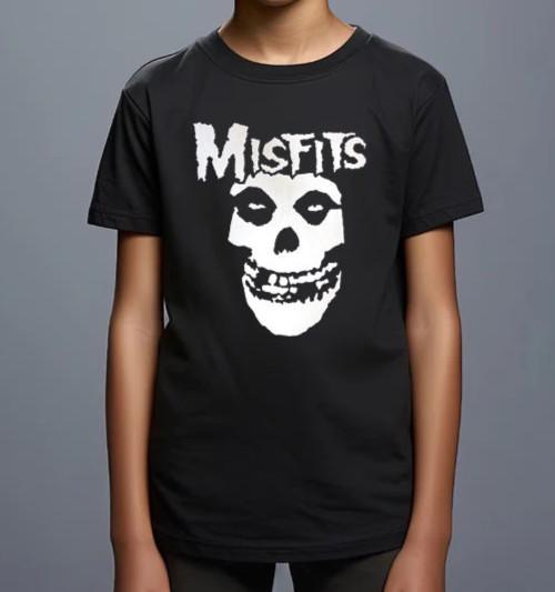 Misfits Punk Rock Band Youth s Black T-Shirt (Multiple Designs) S
