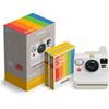 POLAROID Now 3rd Generation I-Type Instant Camera + Film Bundle - Pebble White Camera + 16 Color Photos (6561)