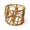 Eco Decx Rattan Planter Basket, Natural Woven Plant Holder & Decorative Flower Pot Cover for Home Decor, 20 x 20 x 16 cm