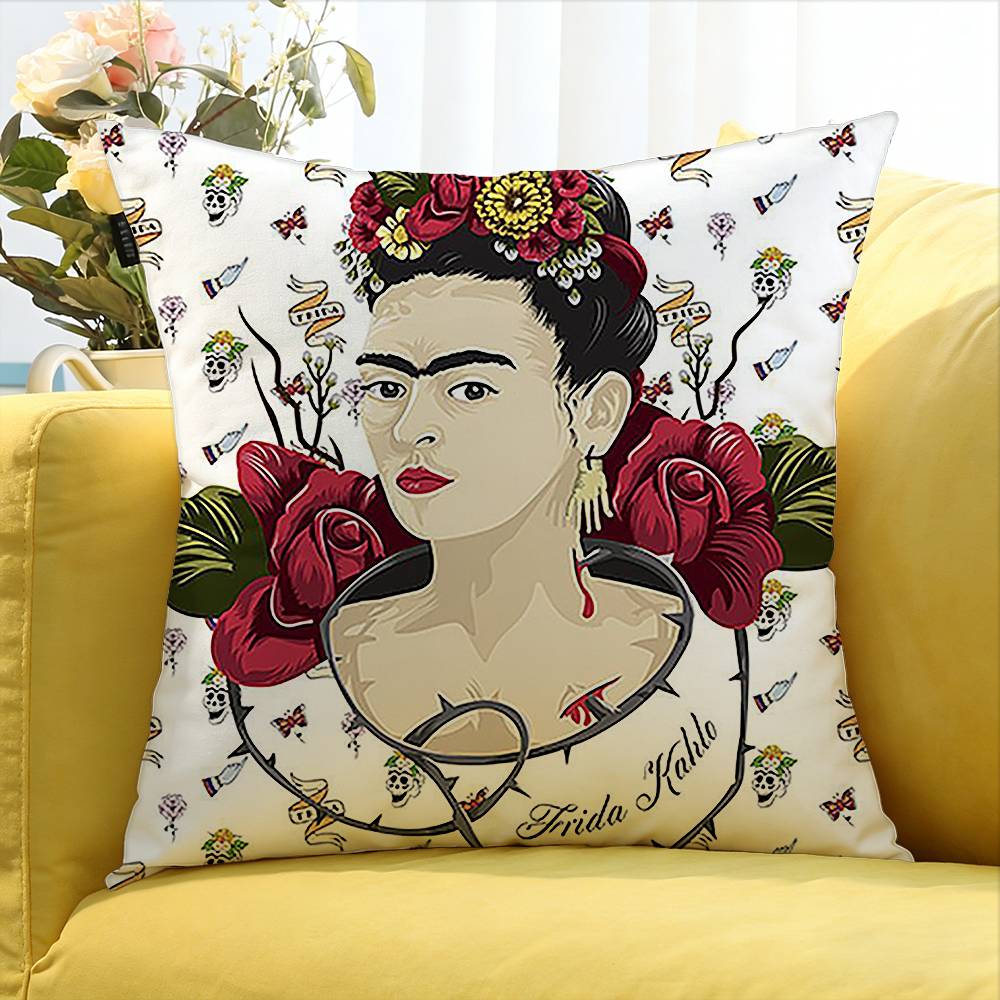 

FFridaES Design KKahloS World Various Sizes Square Pillow Case For Car Home Bedchamber Decor 30X30cm