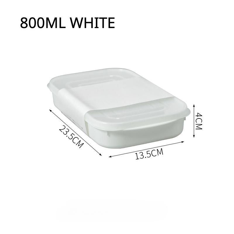 Akcesoria kuchenne Plastikowe pudełko do przechowywania świeżości Przechowywanie żywności i owoców Zamknięty organizer kuchenny do zamrażarki