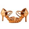 Women's Latin Dance Shoes Ballroom Dance Shoes Silk Satin Salsa Shoes