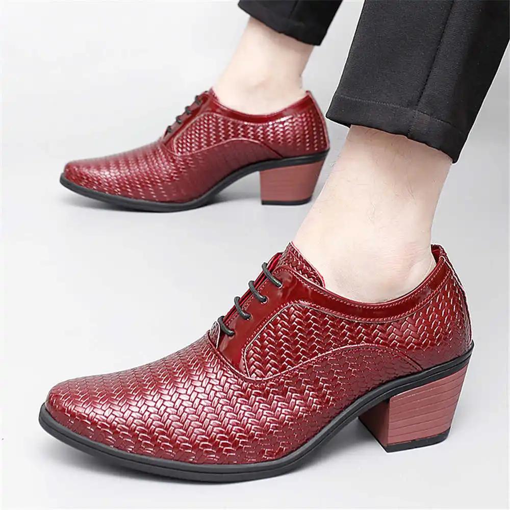 Evening With Holes Shoes Flat Shoes Heels Men's Formal Shoes Luxury Brown Dress Sneakers Sports To Play League Supplies