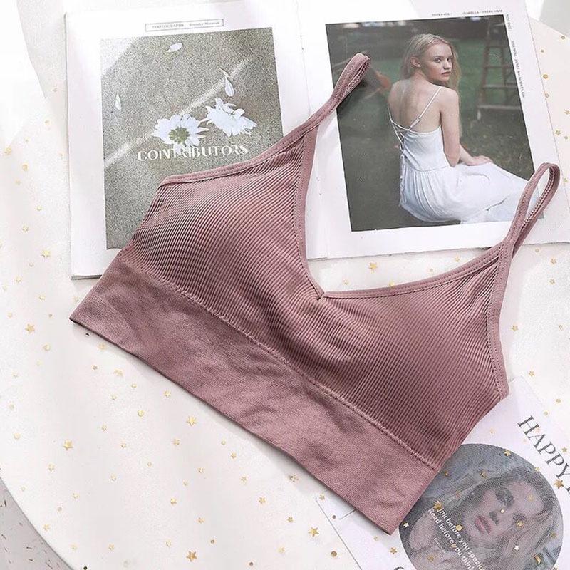 Women's Cross-Border Beautiful Back Camisole Bandeau Sports Bra - No Wire