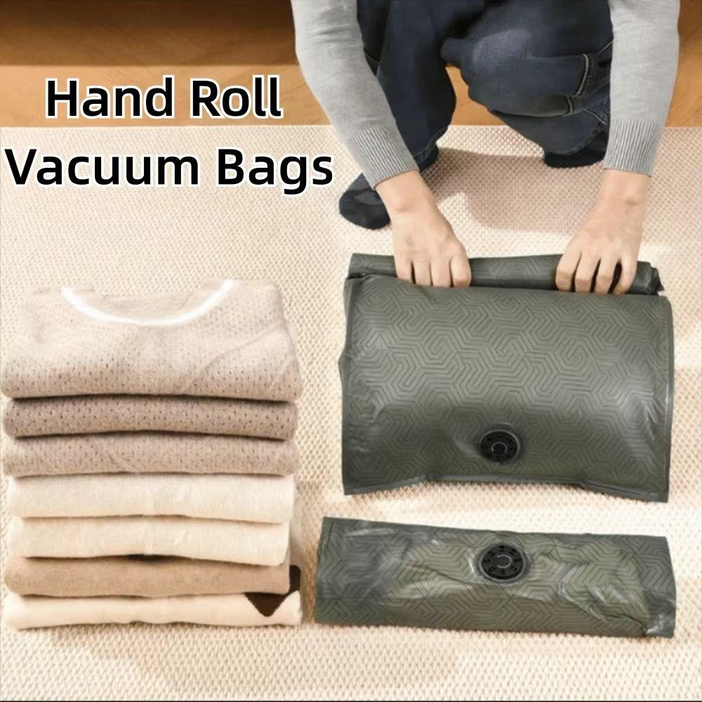 Dustproof Vacuum Compression Bag Reusable Luggage Clothing Organizer  Overnight Trip