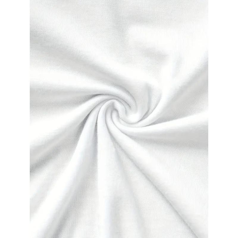 European Size Women's Happy Cherry Cherry Print Short Sleeve T-Shirt - White Relaxed Fit Round Neck Blouse with Happy Cherry Logo