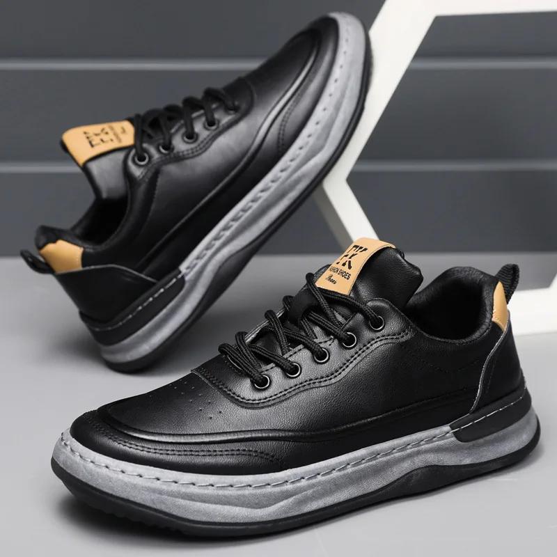 Men Casual Shoes 2025 Season Versatile Breathable Board Shoes Trend Men Shoes Flat Sports Versatile White Sneakers