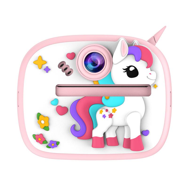 For Children s Camera Instant Photo Print High-Definition Dual Cameras Video Recording Selfie Function ABS Material