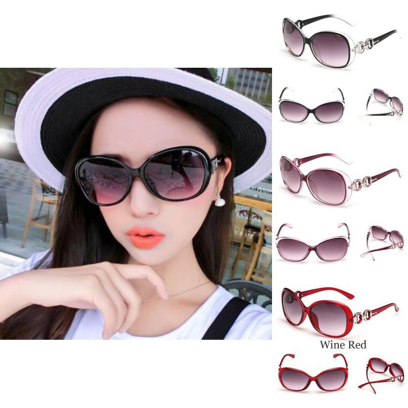 Fashionable Retro Style Sunglasses For Women Resin Lens Pc Frame New Design