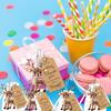10 Sets Christmas Party Favors Cute Deer Acrylic Hanging Ornaments with Thank You Tags And Gift Bags Christmas Souvenirs Gifts for Party Decor