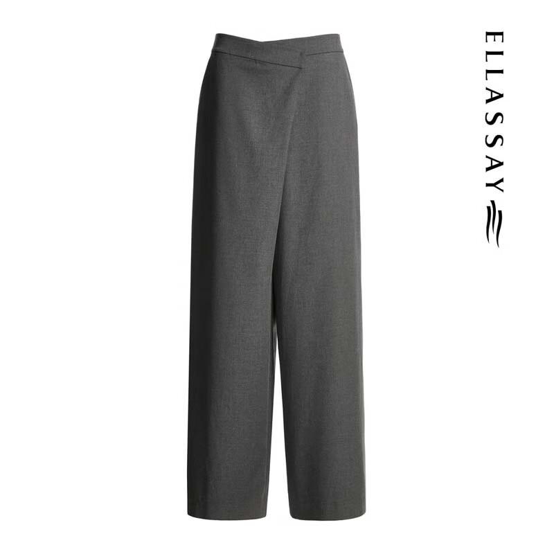 ELLASSAY Women's High-Waist Wide-Leg Commuter Pants EWD363K00200